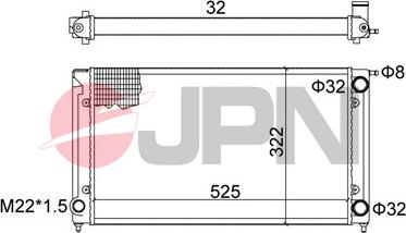 JPN 60C9053-JPN - Radiators, Motora dzesēšanas sistēma www.autospares.lv