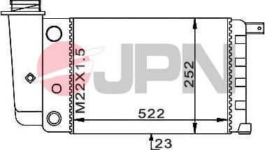 JPN 60C9015-JPN - Radiators, Motora dzesēšanas sistēma www.autospares.lv