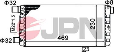 JPN 60C9016-JPN - Radiators, Motora dzesēšanas sistēma www.autospares.lv