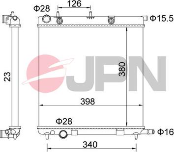 JPN 60C9013-JPN - Radiators, Motora dzesēšanas sistēma www.autospares.lv