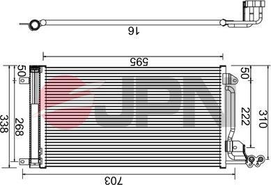 JPN 60C9144-JPN - Kondensators, Gaisa kond. sistēma www.autospares.lv