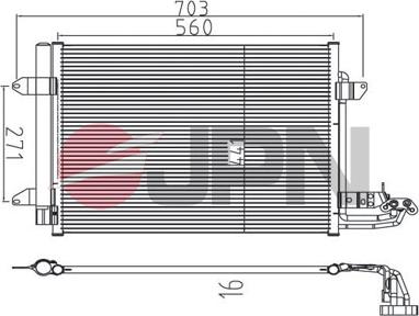 JPN 60C9139-JPN - Kondensators, Gaisa kond. sistēma www.autospares.lv