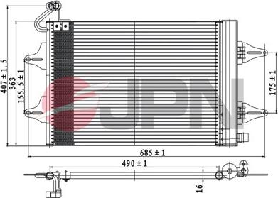 JPN 60C9131-JPN - Kondensators, Gaisa kond. sistēma www.autospares.lv