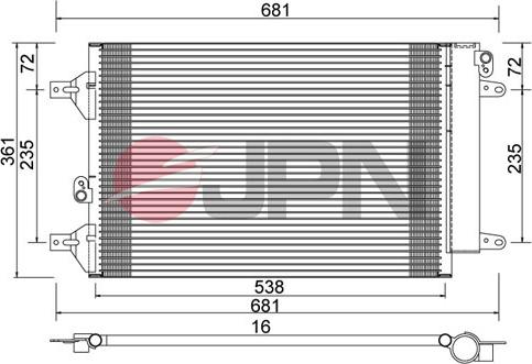 JPN 60C9138-JPN - Kondensators, Gaisa kond. sistēma www.autospares.lv