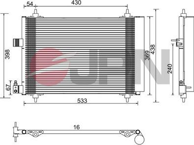 JPN 60C9122-JPN - Kondensators, Gaisa kond. sistēma www.autospares.lv