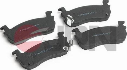 JPN 10H1004-JPN - Тормозные колодки, дисковые, комплект www.autospares.lv