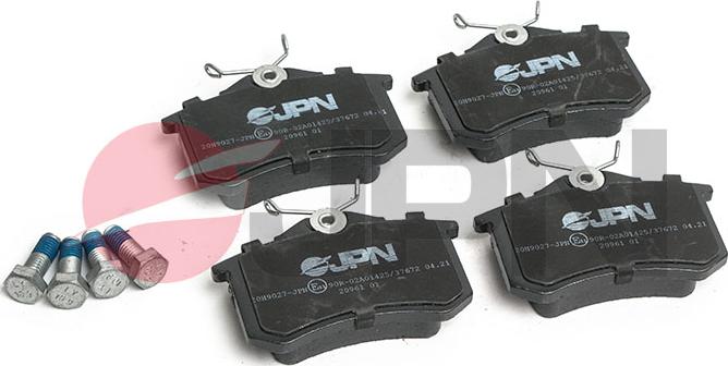 JPN 20H9027-JPN - Brake Pad Set, disc brake www.autospares.lv