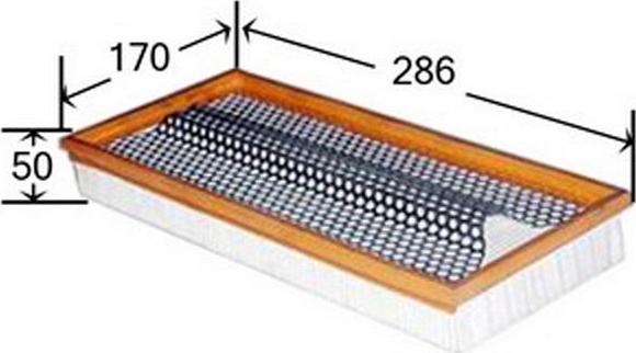 JS Asakashi A9604 - Gaisa filtrs autospares.lv