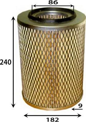 JS Asakashi A0530 - Air Filter, engine www.autospares.lv