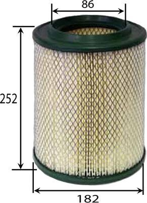 JS Asakashi A0531 - Air Filter, engine www.autospares.lv