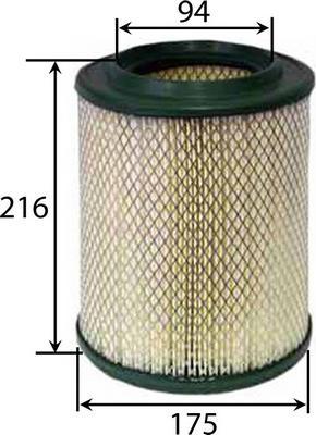 JS Asakashi A0532 - Air Filter, engine www.autospares.lv