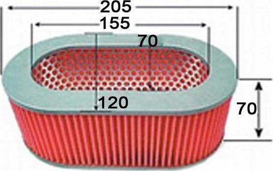 JS Asakashi A227J - Air Filter, engine www.autospares.lv