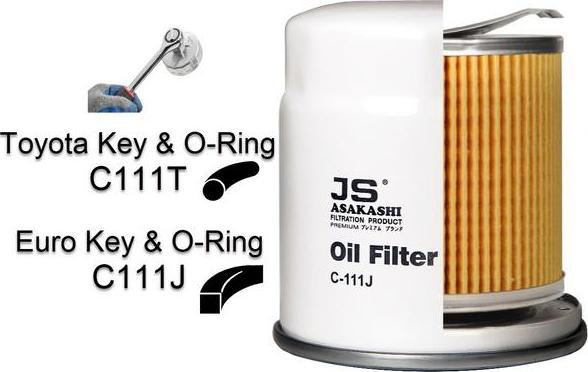 JS Asakashi C111J - Oil Filter www.autospares.lv