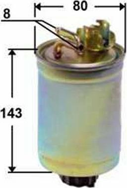 JS Asakashi FS0048 - Fuel filter www.autospares.lv