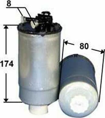 JS Asakashi FS0057 - Fuel filter www.autospares.lv