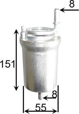 JS Asakashi FS0028 - Fuel filter www.autospares.lv