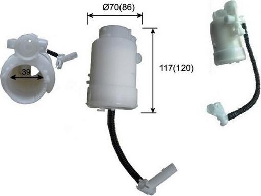 JS Asakashi FS11001 - Degvielas filtrs www.autospares.lv