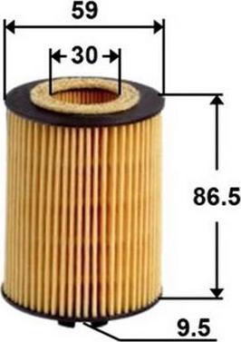 JS Asakashi OE0038 - Eļļas filtrs autospares.lv