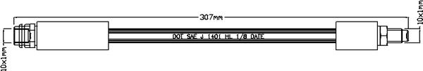 Juratek JBH1020 - Тормозной шланг www.autospares.lv