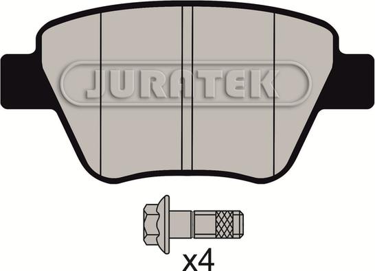 Juratek JCP4316 - Тормозные колодки, дисковые, комплект www.autospares.lv