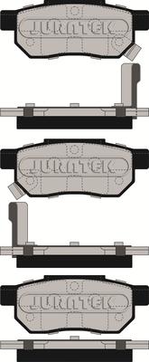 Juratek JCP621 - Тормозные колодки, дисковые, комплект www.autospares.lv