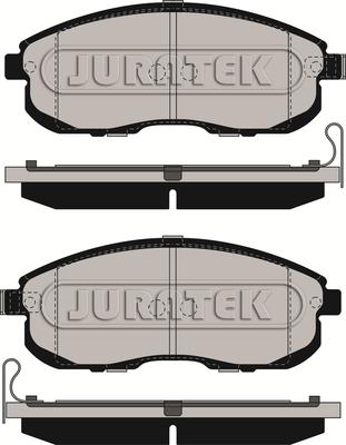 Juratek JCP090 - Тормозные колодки, дисковые, комплект www.autospares.lv