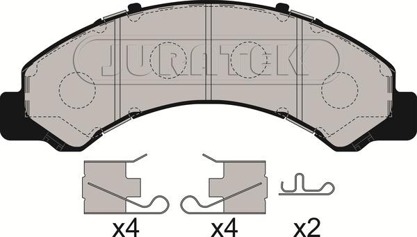 Juratek JCP009 - Bremžu uzliku kompl., Disku bremzes www.autospares.lv