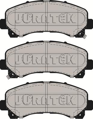 Juratek JCP012 - Bremžu uzliku kompl., Disku bremzes www.autospares.lv