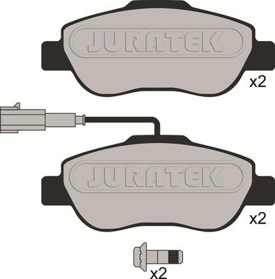 Juratek JCP1945 - Тормозные колодки, дисковые, комплект www.autospares.lv