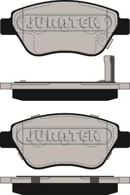 Juratek JCP194 - Тормозные колодки, дисковые, комплект www.autospares.lv