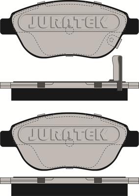 Juratek JCP193 - Тормозные колодки, дисковые, комплект www.autospares.lv