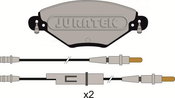 Juratek JCP1411 - Bremžu uzliku kompl., Disku bremzes www.autospares.lv