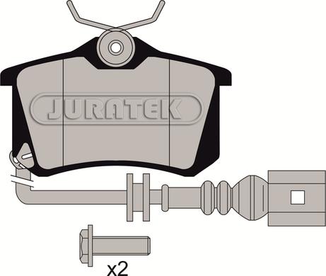 Juratek JCP1645 - Bremžu uzliku kompl., Disku bremzes www.autospares.lv