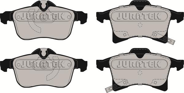 Juratek JCP1640 - Тормозные колодки, дисковые, комплект www.autospares.lv