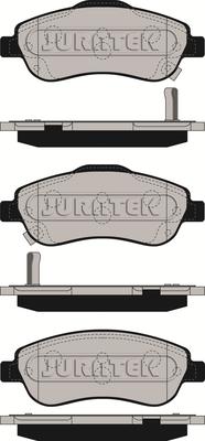 Juratek JCP168 - Тормозные колодки, дисковые, комплект www.autospares.lv