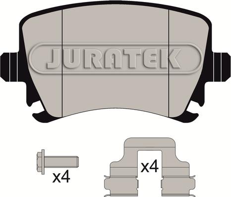 Juratek JCP1636 - Тормозные колодки, дисковые, комплект www.autospares.lv