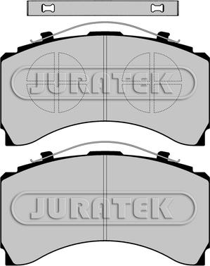 Juratek JCP1005 - Тормозные колодки, дисковые, комплект www.autospares.lv