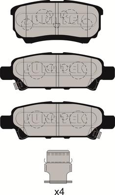 Juratek JCP1839 - Тормозные колодки, дисковые, комплект www.autospares.lv