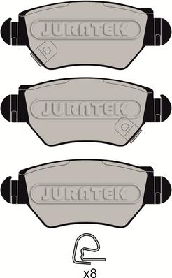 Juratek JCP1294 - Bremžu uzliku kompl., Disku bremzes www.autospares.lv