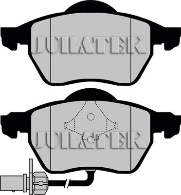 Juratek JCP1717 - Brake Pad Set, disc brake www.autospares.lv