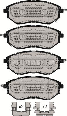 Juratek JCP8522 - Brake Pad Set, disc brake www.autospares.lv