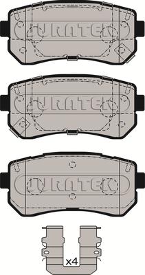 Juratek JCP8604 - Brake Pad Set, disc brake www.autospares.lv