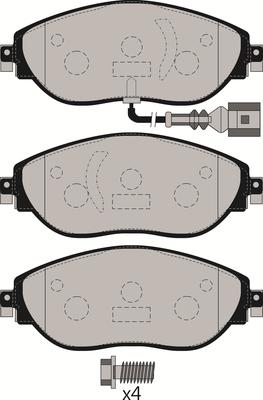 Juratek JCP8099 - Bremžu uzliku kompl., Disku bremzes www.autospares.lv