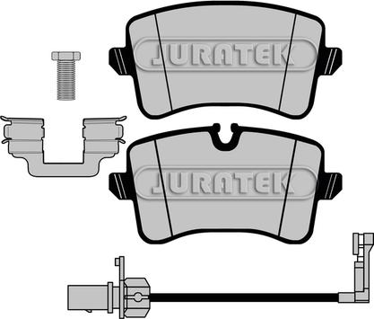 Juratek JCP8003 - Bremžu uzliku kompl., Disku bremzes autospares.lv