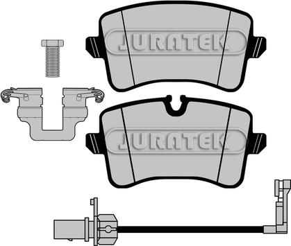 Juratek JCP8002 - Bremžu uzliku kompl., Disku bremzes autospares.lv