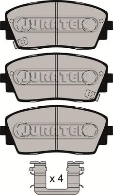 Juratek JCP8088 - Тормозные колодки, дисковые, комплект www.autospares.lv