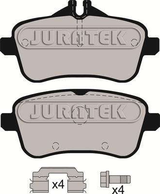 Juratek JCP8198 - Bremžu uzliku kompl., Disku bremzes autospares.lv