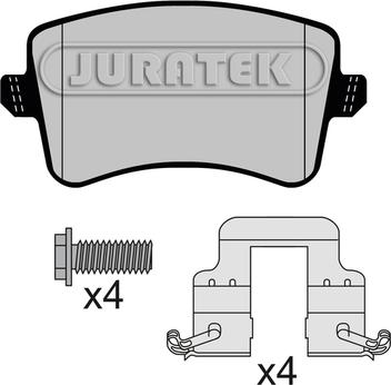 Juratek JCP8149 - Тормозные колодки, дисковые, комплект www.autospares.lv