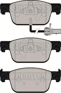 Juratek JCP8161 - Bremžu uzliku kompl., Disku bremzes www.autospares.lv