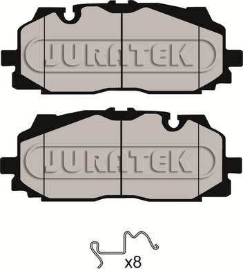 Juratek JCP8163 - Bremžu uzliku kompl., Disku bremzes autospares.lv